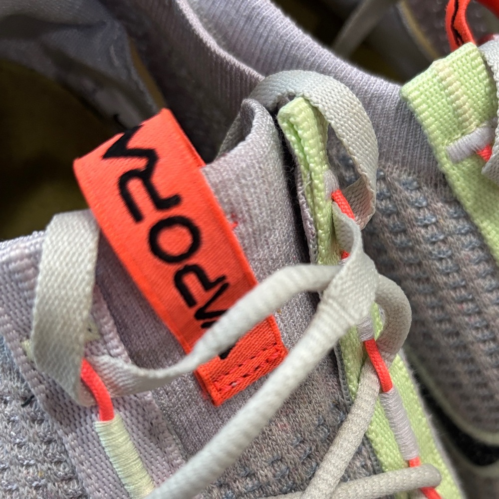 Nike Lavender and Lime Women's VaporMax Knit Sneakers - Picture 15 of 15